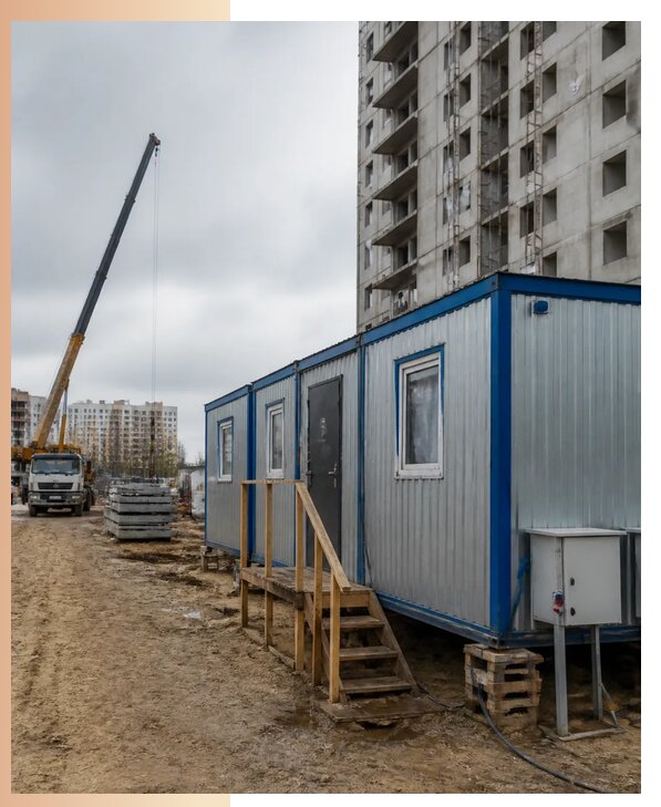 Аренда строительных вагончиков для рабочих в Брянске